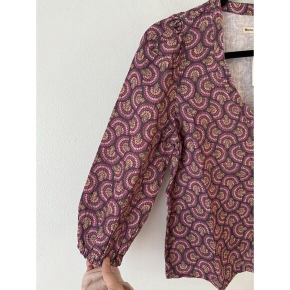 NWT Marine Layer Printed Colette Doublecloth Top Women’s Size XS - Picture 6 of 8